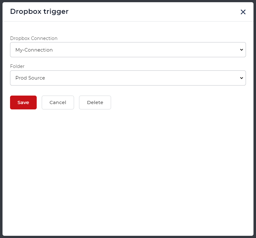 Dropbox trigger for Split workflow