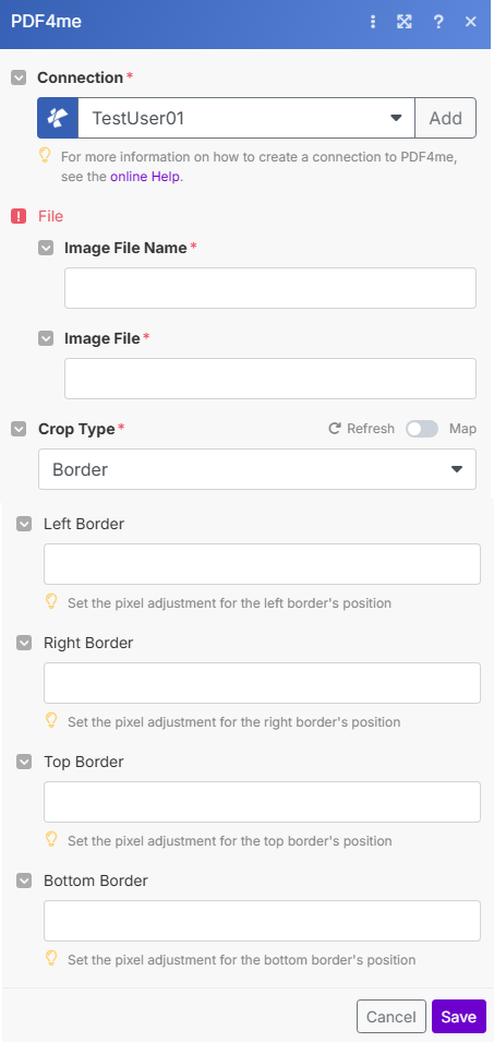 Crop an Image in Make