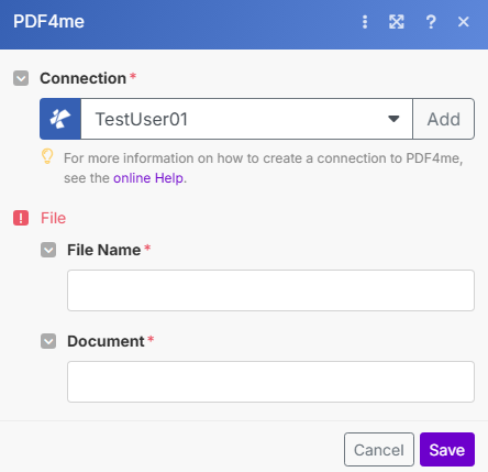 Flattern PDF module in Make