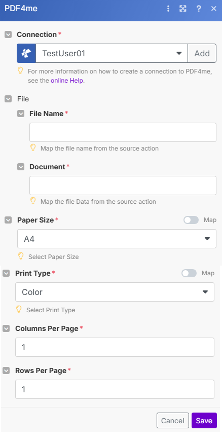 Prepare For Print module in Make
