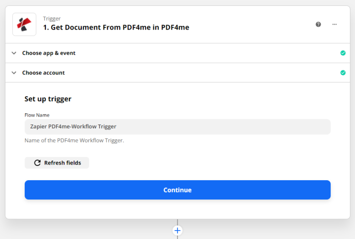 Get Document From PDF4me in Zapier